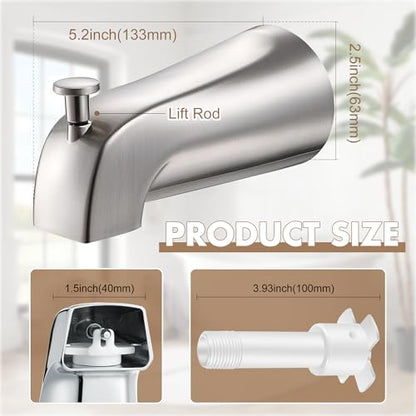 Universal Bathtub Tub Spout with Diverter