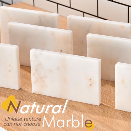 Hand Towel Bar Freestanding Towel Holder with Heavy Steady Marble Base for Bathroom Vanity Countertop 15.7'' Height