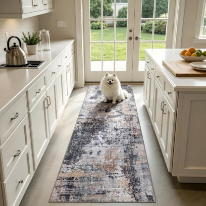 2x10 Runner Rug (Black & Cream / 2' x 10' (Rectangular))