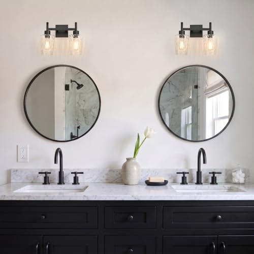 Stone Textured Glass Wall Sconce