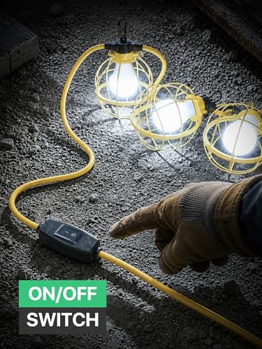 Ipckorin Led Construction String Lights 75W 50FT&150W 100FT