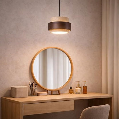Natural Travertine Pendant Light