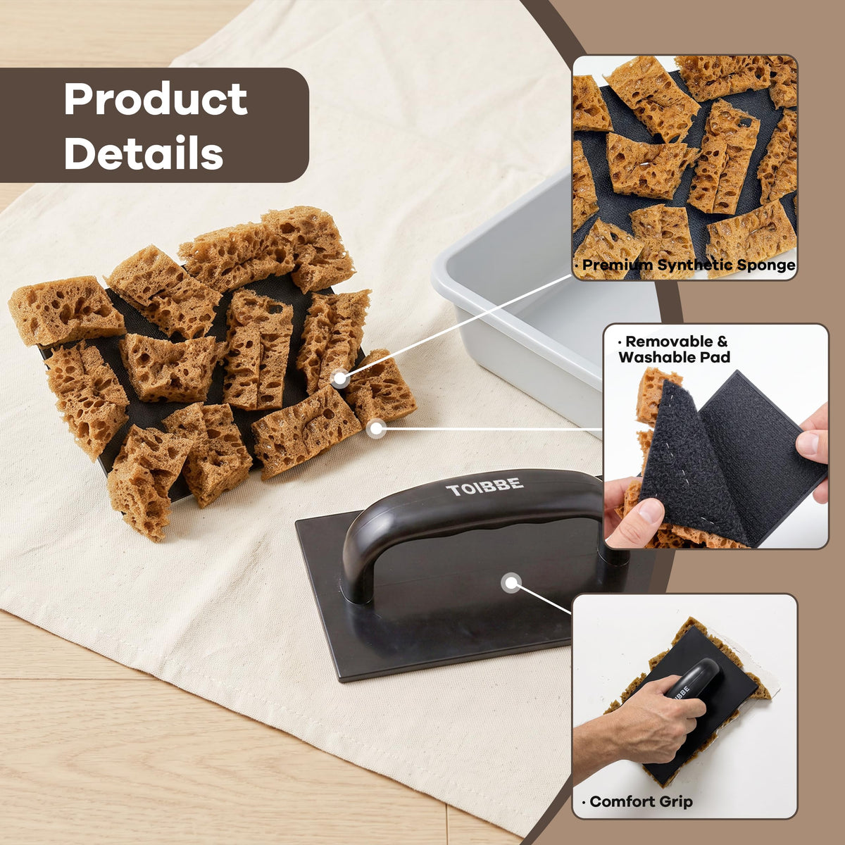 Sea Sponge for Painting with Grip (Kj-bs00006)