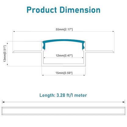 Plaster in LED Channel 3.3FT