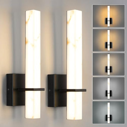Modern Wall Sconces 5CCT LED Dimmable Bathroom Sconces for Living Room Bedroom Hallway