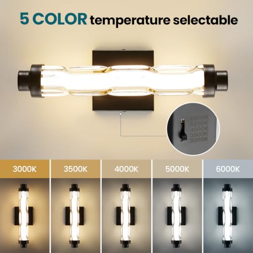 Wall Sconces Set of Two (Black / 16-Inch-2Pack)