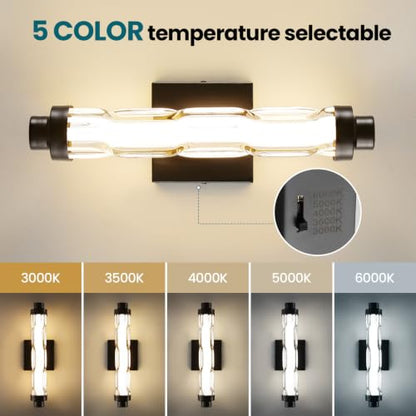 Wall Sconces Set of Two (Black / 16-Inch-2Pack)