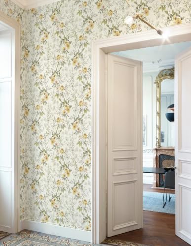 Boho Floral Leaf Peel and Stick Wallpaper Colorful Waterproof Contact Paper