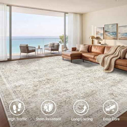 8x10 Area Rugs (Beige / 8' x 10' (Rectangular))