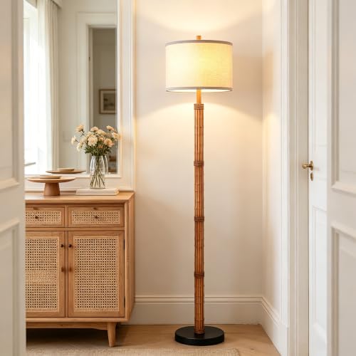 63'' Rustic Floor Lamp for Living Room