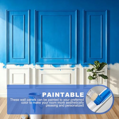 Bilinear Frame Peel and Stick Molding Trim Kit for Wall and Door (Bilinear 54.4 x 24in+54.4 x 48in)