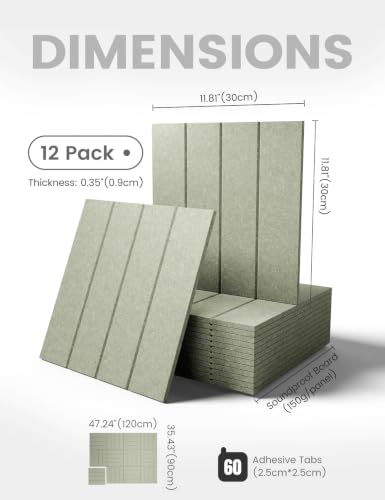 48" x 36" Large Felt Bulletin Board (Sage / Bold-stripe 12-pack)