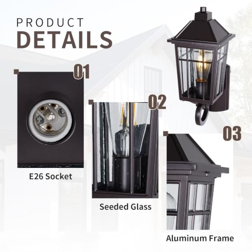 15" Brown Outdoor Wall Light (11-ORB)