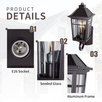 15" Brown Outdoor Wall Light (11-ORB)