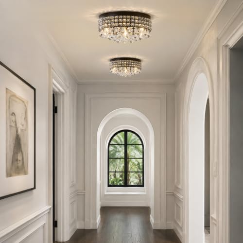 Crystal DomeFlushmount Chandelier