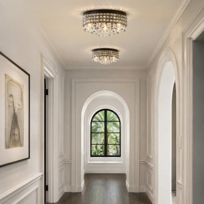 Crystal DomeFlushmount Chandelier