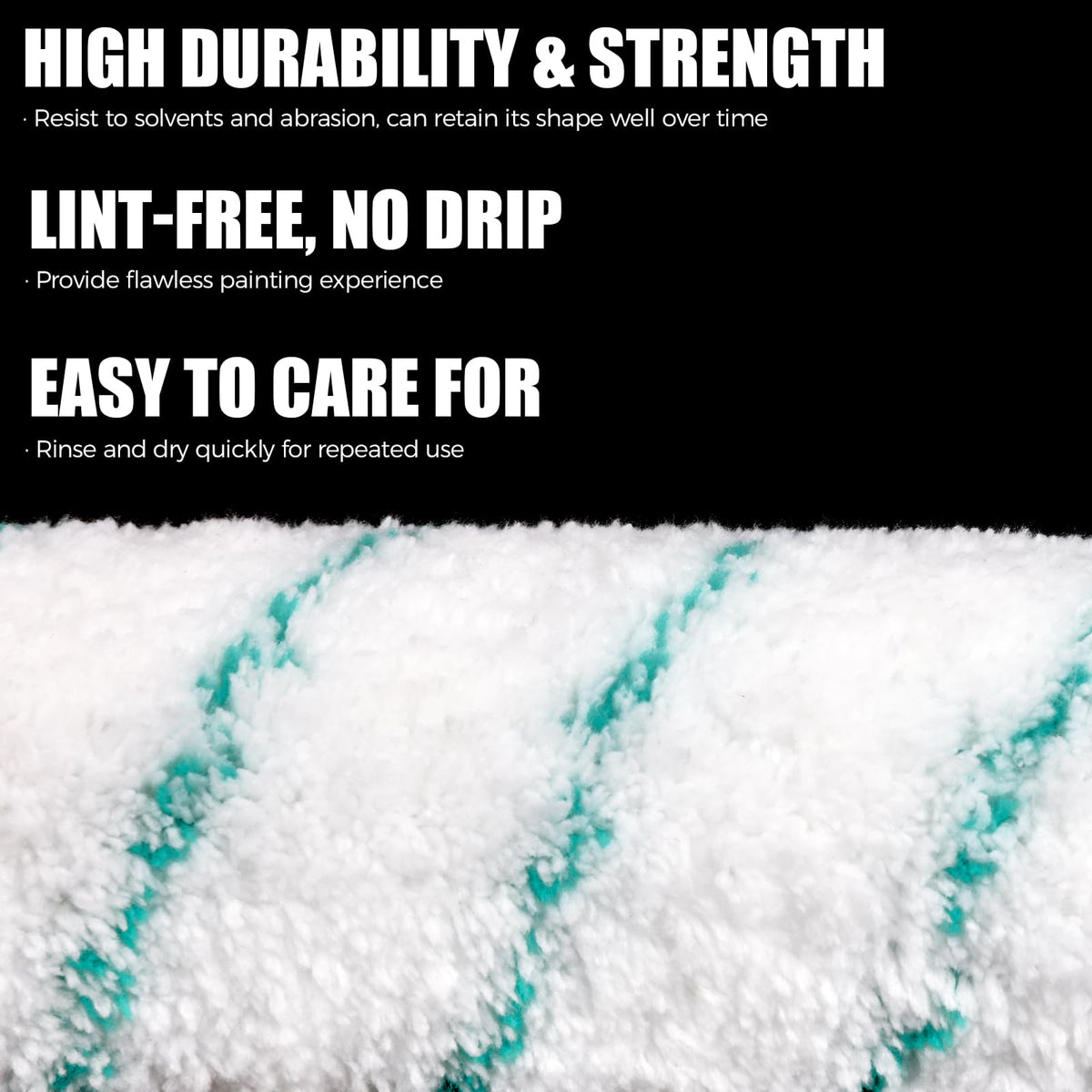 18 Inch Microfiber Paint Roller Covers (3/4" Nap)
