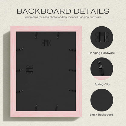 12x16 Blush Pink Picture Frame (Pink Frame Pink Mat / 12x16)
