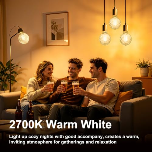 G95 6W 2700K Dimmable Light LED Bulb
