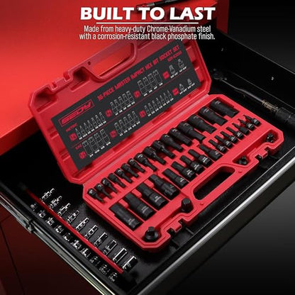 Hex Bit Impact Socket Set (36-Piece Hex Impact (SAE/Metric))