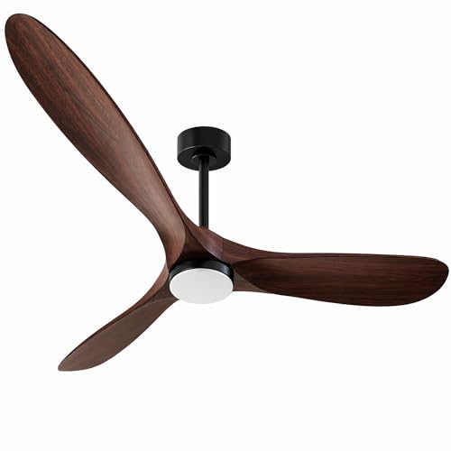 70" Ceiling Fan with Light (Walnut Finish / 70 Inches)