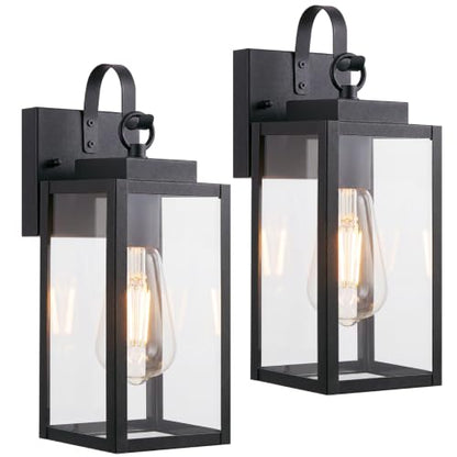 11.8" 2 Pack Porch Light (2 PACK / Black)