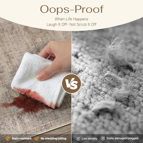 Taupe 6x9 Neutral Area Rugs for Living Room (Taupe / 6' x 9' (Rectangular))