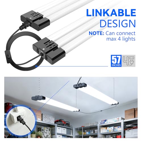 LED Shop Lights 4FT 7500LM