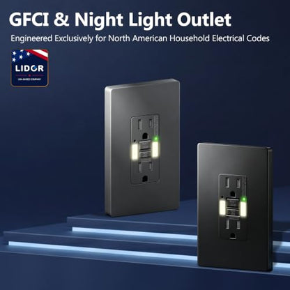 Self Test GFCI Outlet with Built