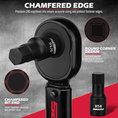 Hex Bit Impact Socket Set (36-Piece Hex Impact (SAE/Metric))