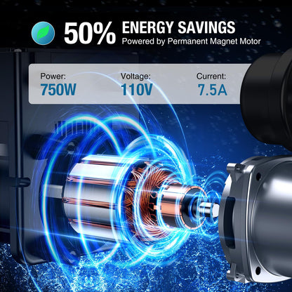 1HP Whole House Water Pressure Booster Pump for Home
