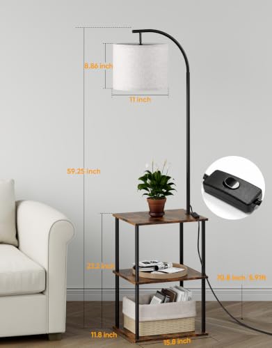 Floor Lamp with Table 2 Pack