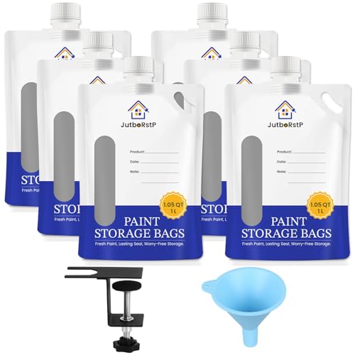 Paint Storage Bags with Funnel and Filler Clip