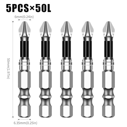S2 Steel PH2 Screwdriver Bit Set 5
