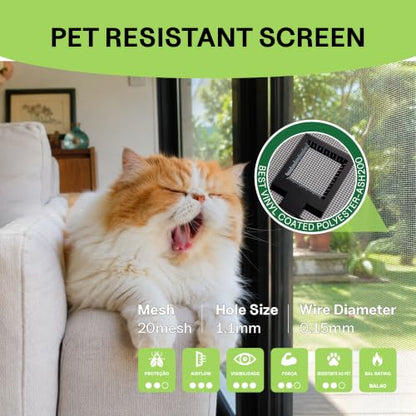 304 Stainless Steel Mesh Window Screen Roll (51"x84")