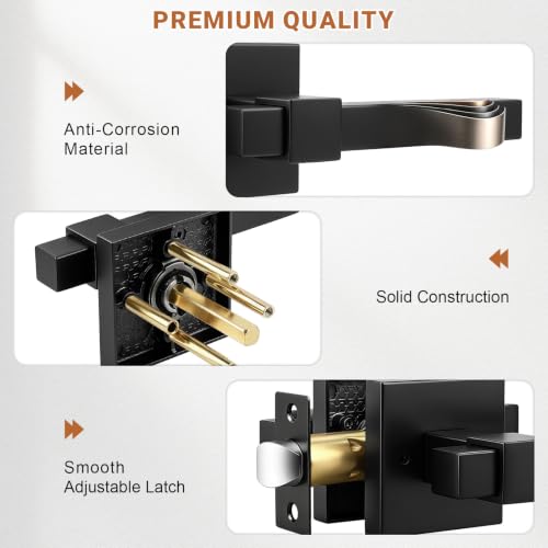 Door Handle Heavy Duty Square Reversible Door Lock