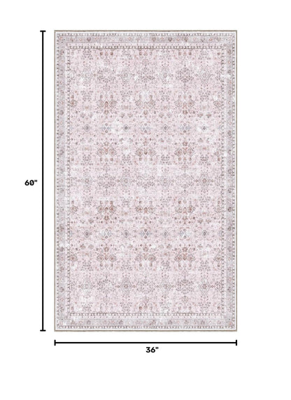 3x5 Area Rugs (Pink / 3' x 5' (Rectangular))