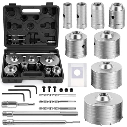 DAIMIT Concrete Hole Saw Kits with SDS Plus Shank Connecting Rod