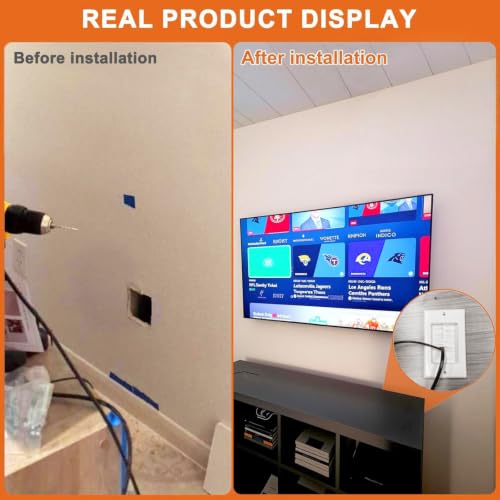 in Wall Cable Management Kit with Recessed Tv Outlet Box