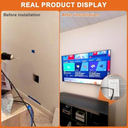 in Wall Cable Management Kit with Recessed Tv Outlet Box