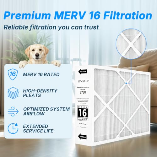20x26x5 MERV 16 Replacement for Lennox X8788 100908