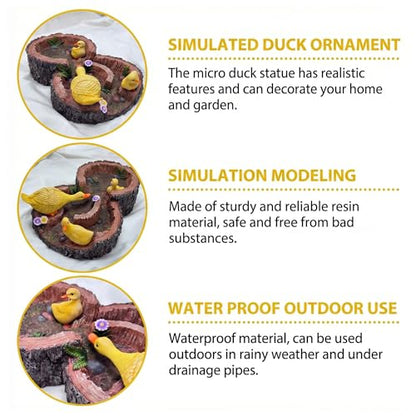 Turtles Gutter Downspout Splash Block Guards Diverter Rain Down Spout Drain Extension Covers Decorative Garden Statues Outdoor Decor for Yard Lawn Patio Frog