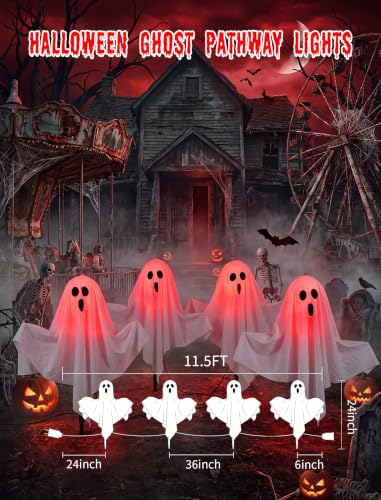 Halloween Ghost Pathway Lights Outdoor