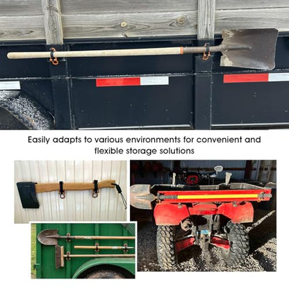 Shovel Holder Wall Mount for Truck & Trailer