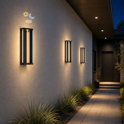 Outdoor Wall Lights with Dusk to Dawn Sensor 15W LED