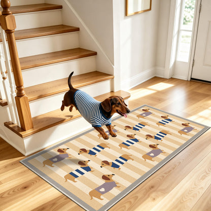 Waterproof 2x4 Runner Rug Non Slip Floor Runners for Dogs (Sau Beige / 2' x 4' (Runner))