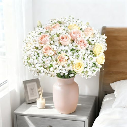 200Pcs Babys Breath Artificial Flowers (White Babys Breath / 200Pcs)