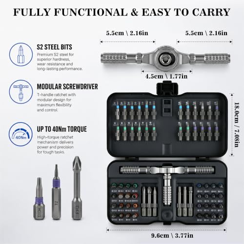 Precision Ratchet Screwdriver Set