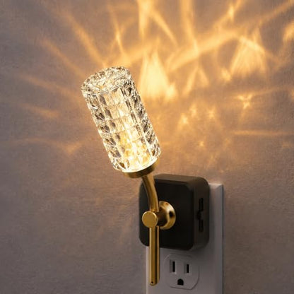 Night Light Flameless Candle Amber Night Lights Plug into Wall