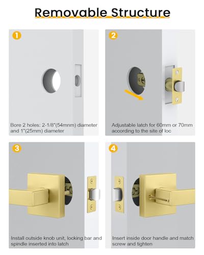 Door Handles Interior Square 5372